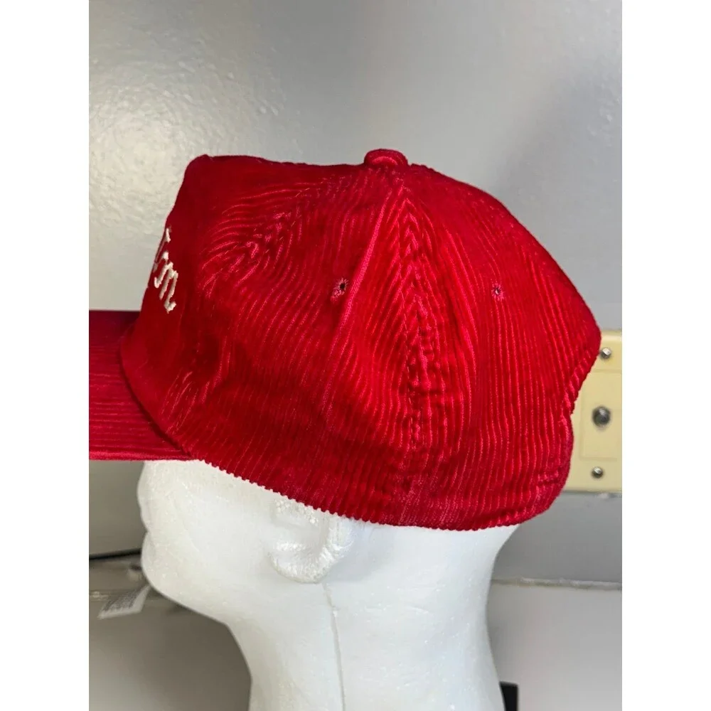 Vintage 90s Sports Specialties Houston Cougars Corduroy‎ SnapBack Hat Script Cap